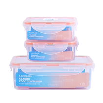 (Self-operated) LOCK&LOCK plastic crisper refrigerator storage box lunch box can be microwaved frozen and kept fresh