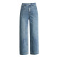 Summer Thin Loose Slimming Eight-Point Denim wide leg pants