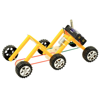 Science and Technology Small Project Six-Wheel Off-Road Vehicle Elementary School Students' Science Project DIY Small Invention Handmade Boy's Teaching Aids Materials