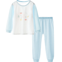 GB good kids Childrens underwear pure cotton air conditioning suit Home Sleeping Suit Modale Thin Spring Summer Long Sleeves