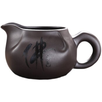 Large Purple Clay Fair Cup for Tea, Kung Fu Tea Set, Tea Ceremony Accessory, Original Mineral, Vintage, Heat-Resistant, for Home Use