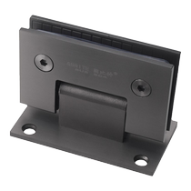 Gun gray bathroom clip 304 stainless steel solid core 90 degree hinge shower room toilet frameless glass door hinge