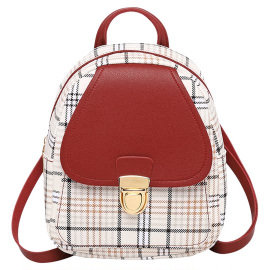 迷你小背包双肩包2025新款潮韩版时尚百搭女包撞色学生单肩斜挎包