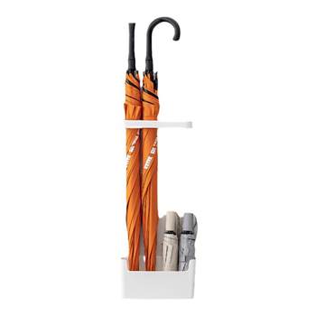 Japanese-style household umbrella rack wall-mounted storage cabinet rack door umbrella bucket without hole punching umbrella storage rack door entrance
