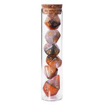 Board game dice storage cork glass test tube bottle