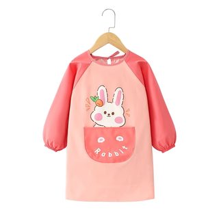 Children's painting apron painting coverall waterproof anti-dirty female baby art anti-wear protective clothing kindergarten eating bib