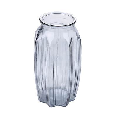 It's not too late European-style glass vase transparent color hydroponic plant vase living room decoration decoration vase