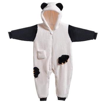 Kechao baby jumpsuit autumn and winter thickened warm rompers