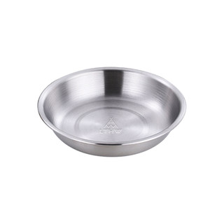 LTHW旅腾 餐具户外便携露营野餐盘不锈钢碟子304坚固耐用菜碟盘子