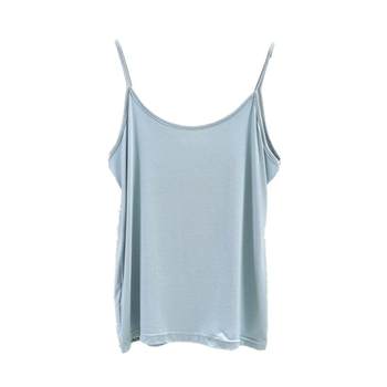 Modal suspenders ຂອງແມ່ຍິງ sleeveless ຄໍ V ລະດູໃບໄມ້ປົ່ງແລະ summer ເພື່ອໃສ່ເສື້ອບາງລຸ່ມບາງ vests tops ບາງຂະຫນາດໃຫຍ່
