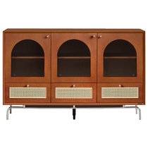 Quanyou Home Antique Style Sideboard Cabinet Wall Storage Storage Cabinet Cabinet Home Kitchen Sideboard 129025
