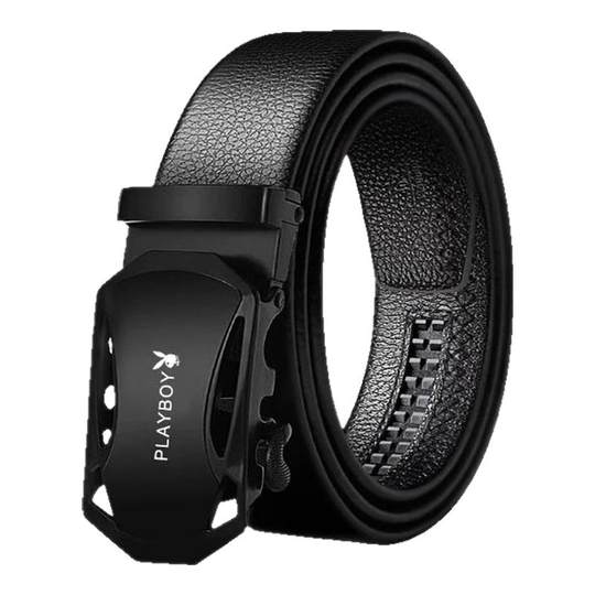 Playboy belt men's leather automatic buckle belt casual trend versatile youth Korean style leather belt young man