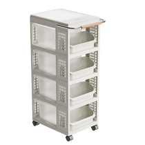 Trolley storage rack snack toy storage rack dormitory living room bedroom removable multi-layer drawer storage cabinet