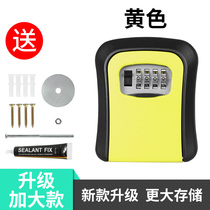 Lock cats eye when facing the password key box at the construction site door j punch-free wall hanging decoration home entry box