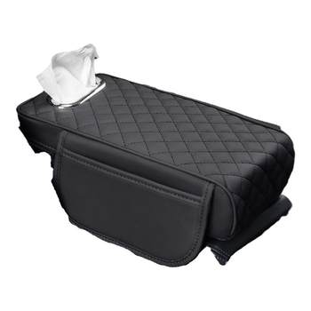 Car armrest box cushion universal storage bag tissue box