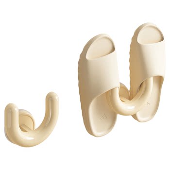 Suction cup bathroom slipper rack type without punching wall-mounted