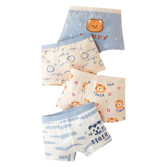 男童内裤儿童纯棉a类平角裤小男孩四角短裤小童全棉男宝宝中大童