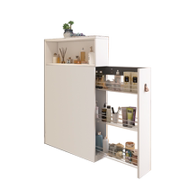 Bathroom side cabinet half wall partition cabinet bathroom dry area washbasin side cabinet small apartment storage cabinet sandwich narrow cabinet