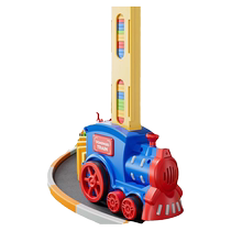 2349C domino building blocks childrens educational toy internet celebrity automatically launches small train card for primary school students