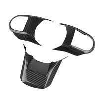 Suitable for 22 BMW mini Cooper carbon fiber interior F55F56 steering wheel modified decorative shell