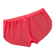Summer mens fully transparent mesh underwear Arrow pants ultra-thin seamless low-waist sexy home pants quick-drying shorts