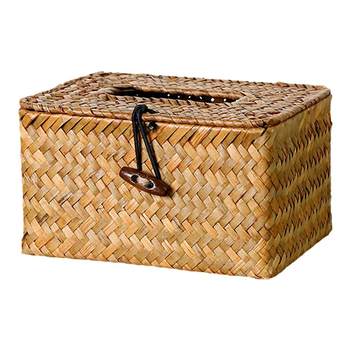 Japanese straw weaving tissue box