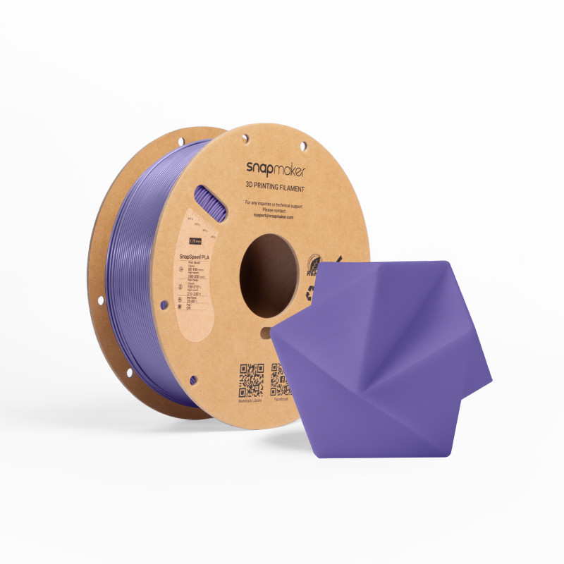 Snapmaker Snapspeed ฟิลเมนต์พิมพ์ 3D PLA รุ่นความเร็วสูง พร้อมระบบ RFID 1 กิโลกรัม ไหลดี แข็งแรงสูง แม่นยำสูง พิมพ์ง่าย ไม่ติดขัด ปลอดภัยต่อสิ่งแวดล้อม ใช้งานสะดวก และเข้ากันได้หลากหลาย