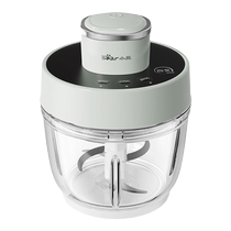 Bear QSJ-D03X1 meat grinder 2L glass bowl 3-speed adjustable four-leaf short-axis blade anti-slip coaster