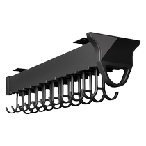 Telescopic trouser rack multi-functional hook rack no punching household hardware storage trouser rack track damping pull-out slide