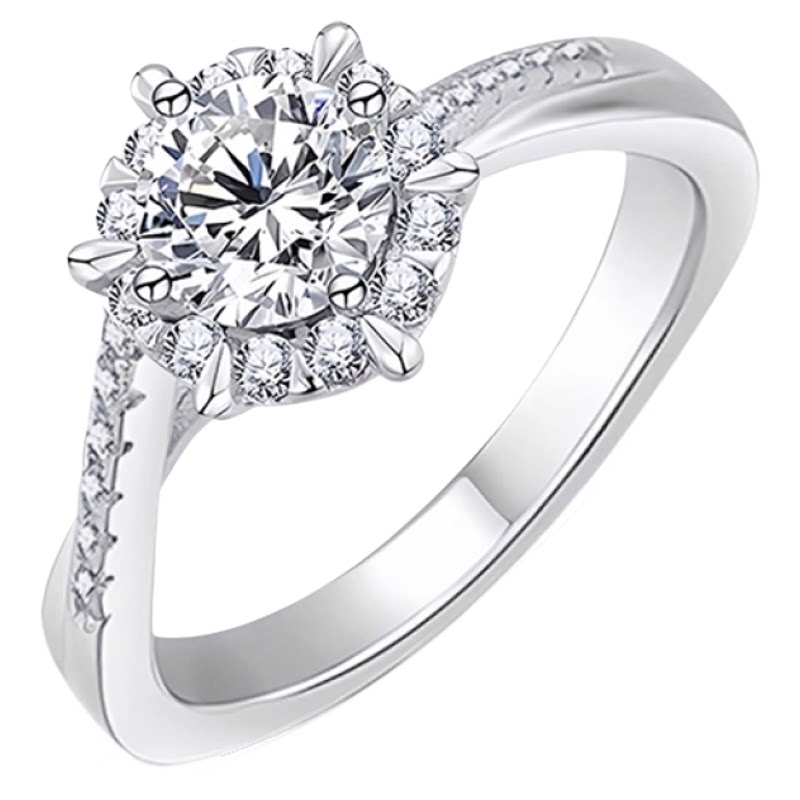 IDO Forever cultured diamond ring proposal