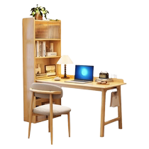 Nanyun wood corner desk bookshelf integrated desk bookcase combination study table student computer desk corner workbench