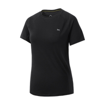 SN New Pint 100% Pure Beautiful Nowool Female Style Outdoor Short Sleeve Washable Sunscreen Outdoor Running Round Collar T-shirt