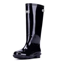 Rain boots men's high-tube mid-tube real pull-back waterproof anti-slip overshoes thickened water shoes wear-resistant rubber shoes short-tube rain boots