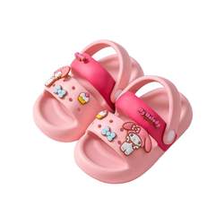 Sanrio Girls Sandals in Summer Indoor Children Children Land Dragon Melaetie cute girl slippers on the beach shoes in the beach shoes