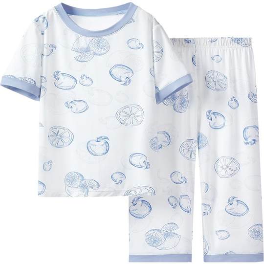 Ying's children's pajamas, boys' home clothes, summer thin style