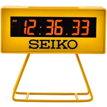 (Self-operated) SEIKO Japanese Seiko Sakura Electronic Clock Calendar Student Alarm Clock Night Light Countdown