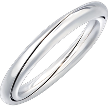 Chow Sang Sang PROMESSA Ruyi Pt950 platinum patent ring pair ring Möbius ring 89127R