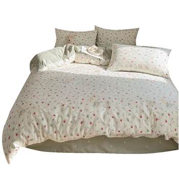 Muji small fresh pure cotton four-piece set