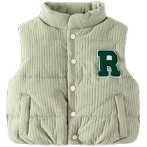 Baby vest autumn and winter childrens velvet quilted vest baby winter vest boy outer wear childrens clothing winter