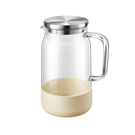 Bear cold water bottle high temperature resistant high borosilicate anti-slip protection