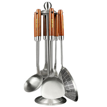 Seven-piece household spatula and spoon cooking utensils set