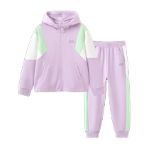 Balabala long-sleeved suit for boys and girls 2024 new spring clothing for middle and older children fashionable childrens sports and leisure