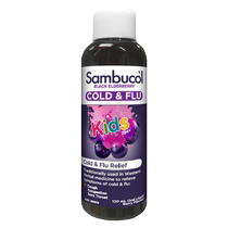 (自营)善倍康Sambucol黑接骨木莓儿童免疫力糖浆维生素120ml 瓶