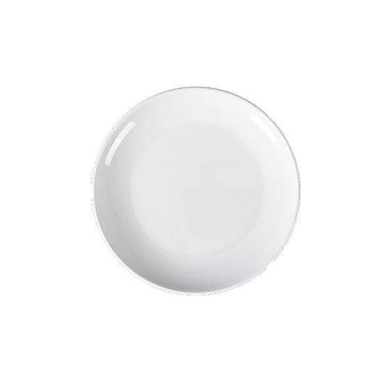 Buffet tray white dish round plate imitation porcelain fish plate shallow plate fast food tableware bone plate plastic melamine plate