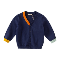 Davibella 2024 Vêtements de printemps pour enfants nouveaux vêtements tricotés pour enfants sweat sweat sweat-shirt bébé coton pur coton