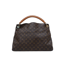 (Self-operated) Second-hand 95 new LV Louis Vuitton shoulder bag Artsy medium size 41 presbyopic PVC gold buckle presbyopic