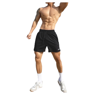 Solid color silky triangle lining three-point sports pants