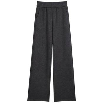 Slim trousers weilan international casual high waist