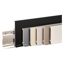 Minimalist cream style aluminum alloy baseboard ultra-thin extremely narrow base line 4 6cm 8cm stainless steel metal base line