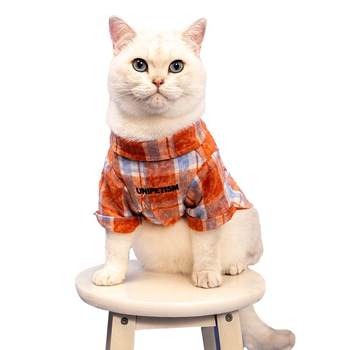 Plaid shirt pet clothing unipetism